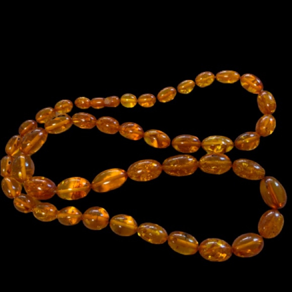 Vintage Natural Baltic amber bead necklace - Picture 4 of 12